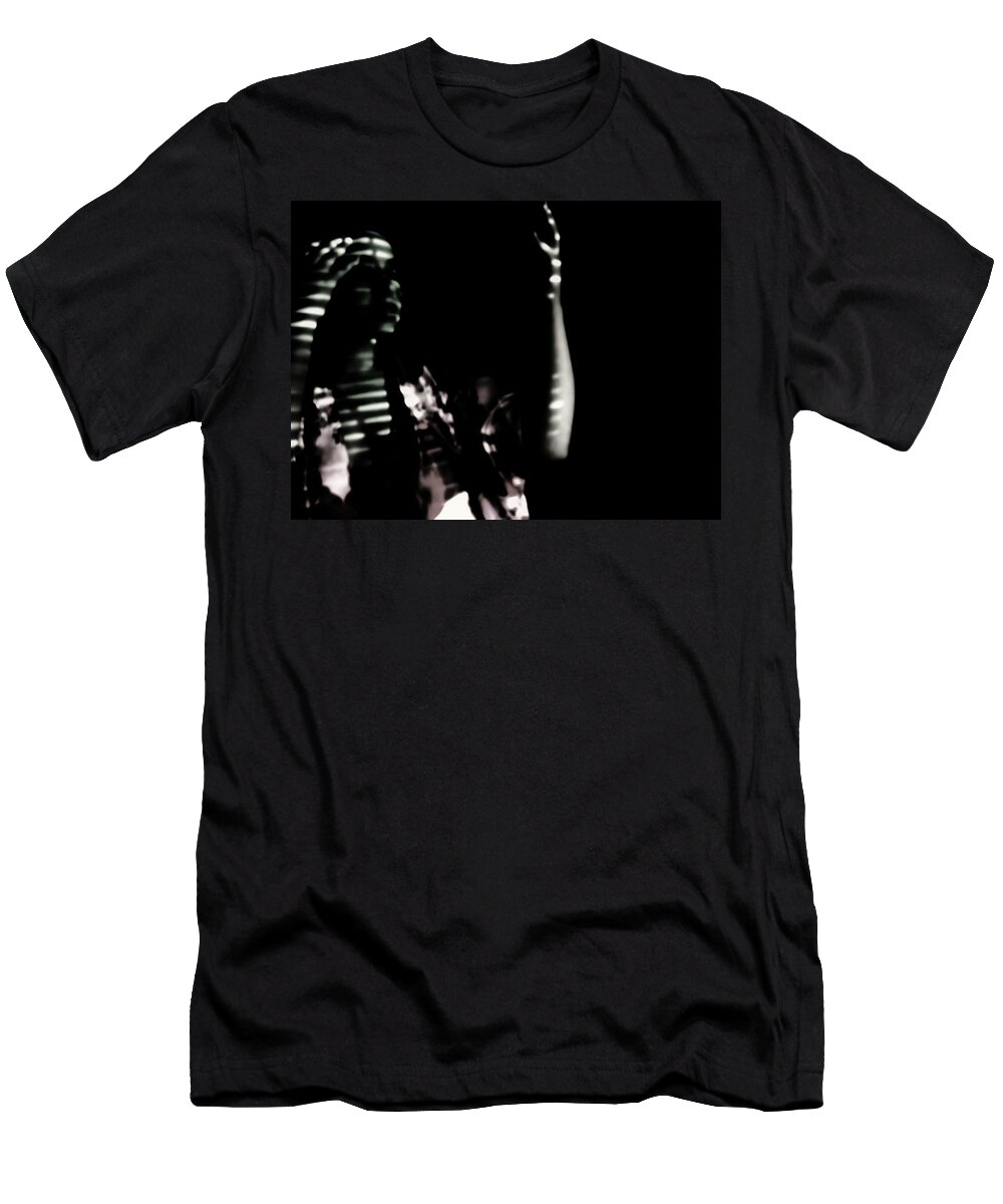 Black And White Shadows Emotive Dark Pain Women T-Shirt featuring the photograph Lurid by Jessica S