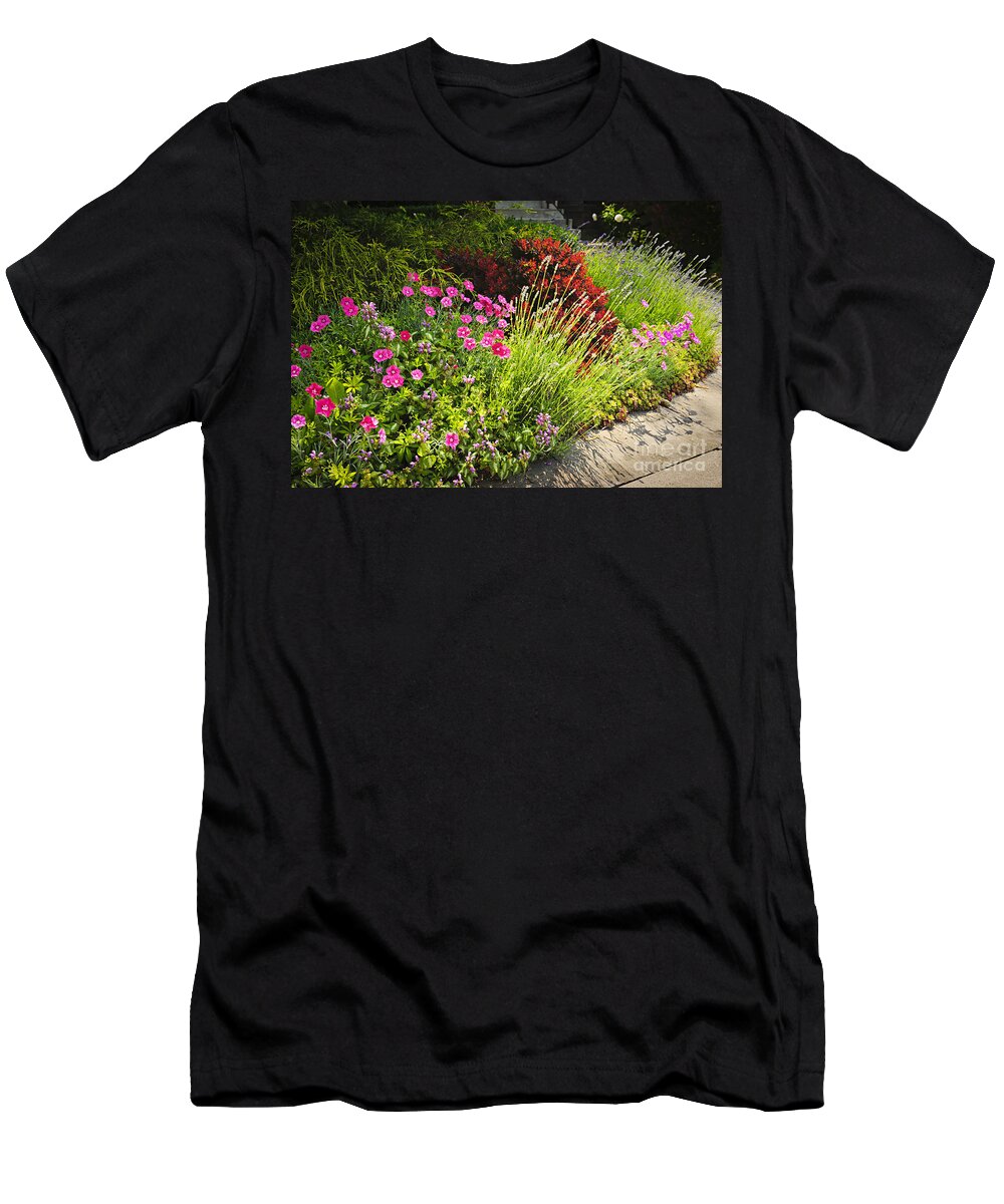 Garden T-Shirt featuring the photograph Lush garden by Elena Elisseeva