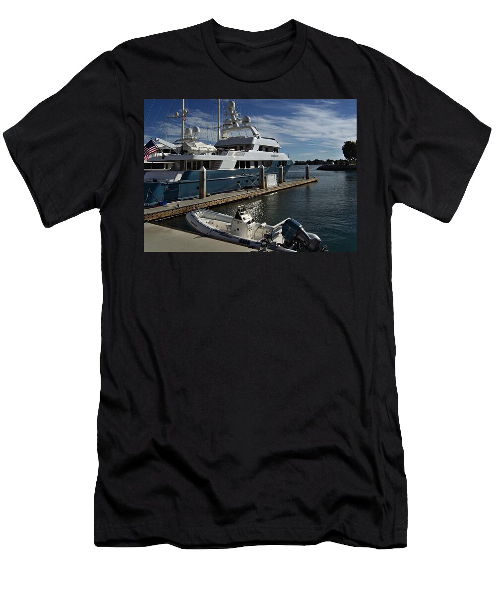Luxury Yacht Daedalus T-Shirt featuring the photograph Luxury Yacht Daedalus by See My Photos