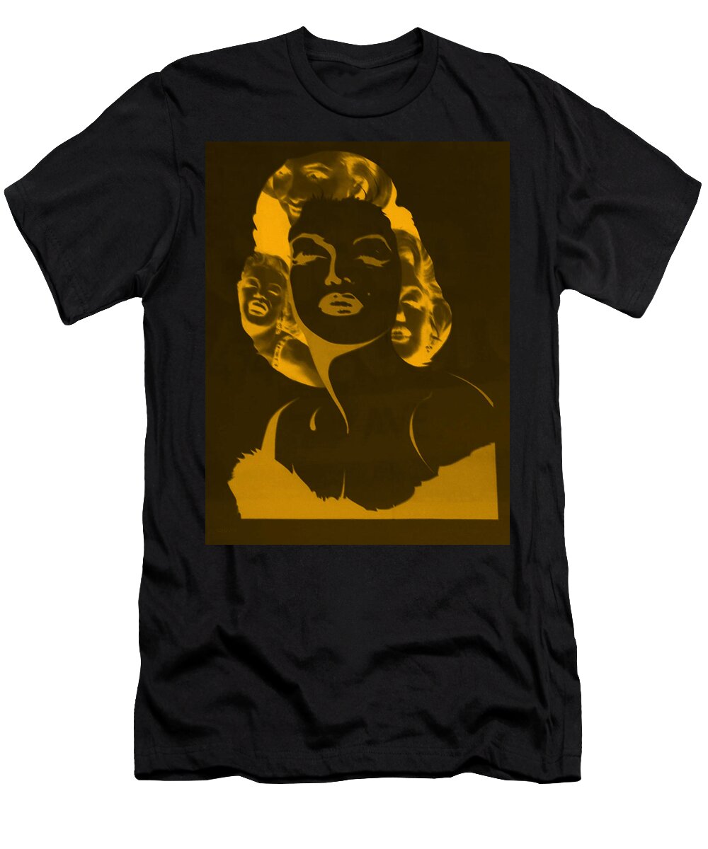 Marilyn Monroe T-Shirt featuring the photograph M M O R A N G E N E G A T I V E by Rob Hans