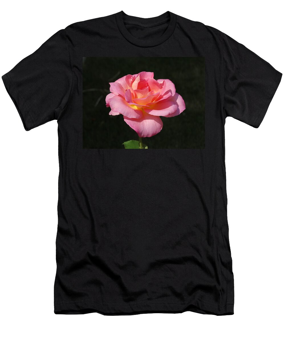 Flower T-Shirt featuring the photograph Macro Rose by Greg Boutz