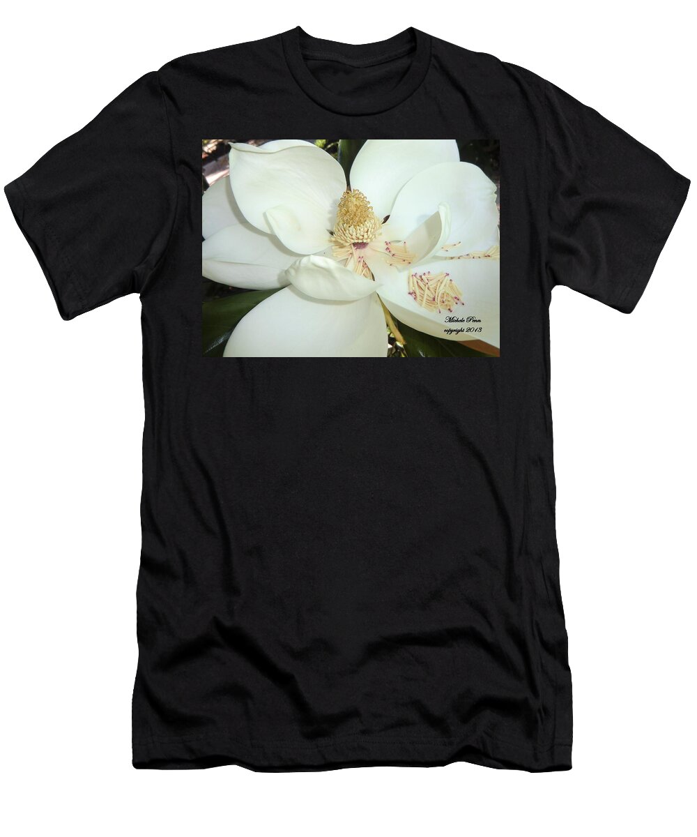 Flower Photograph T-Shirt featuring the photograph Magnolia Love by Michele Penn