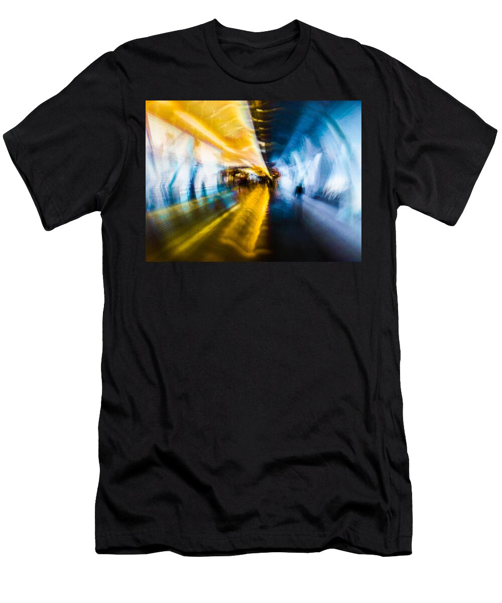 Impressionist T-Shirt featuring the photograph Main Access Tunnel Nyryx Station by Alex Lapidus