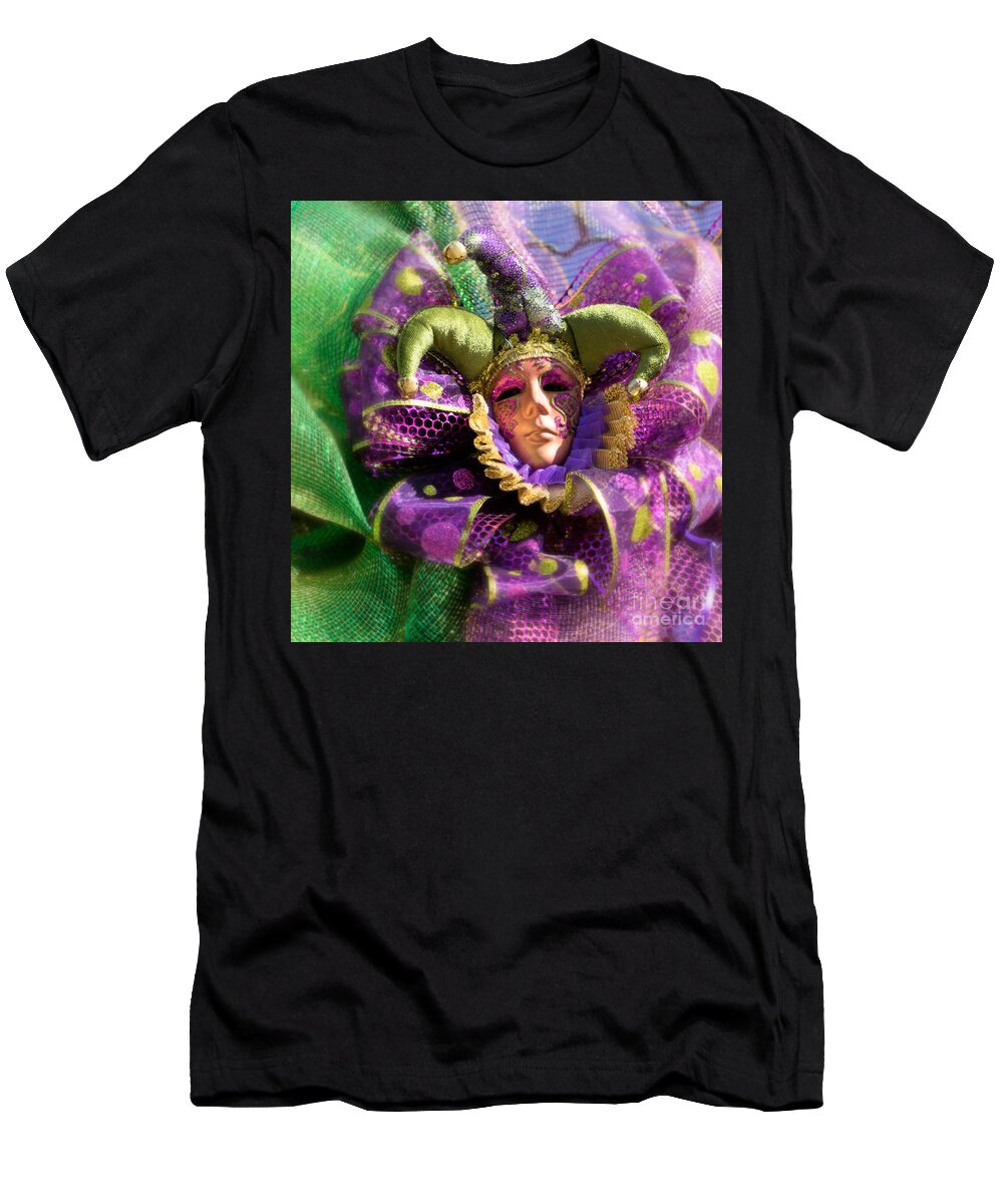 Carnival T-Shirt featuring the photograph Mardi Gras Decoration by Jerry Fornarotto