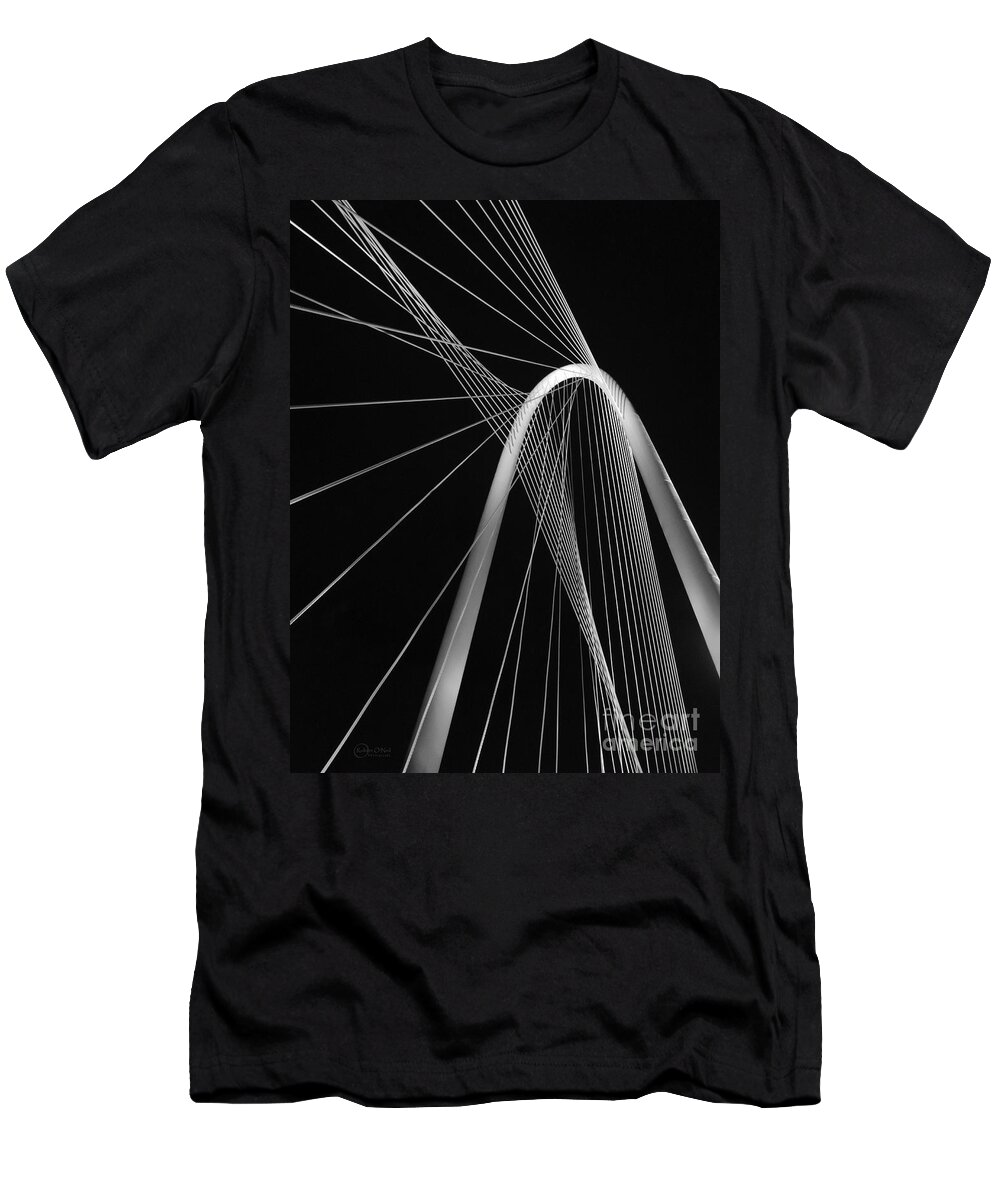 Margaret Hunt Hill Bridge T-Shirt featuring the photograph Margaret Hunt Hill Bridge Dallas Texas by Robert ONeil