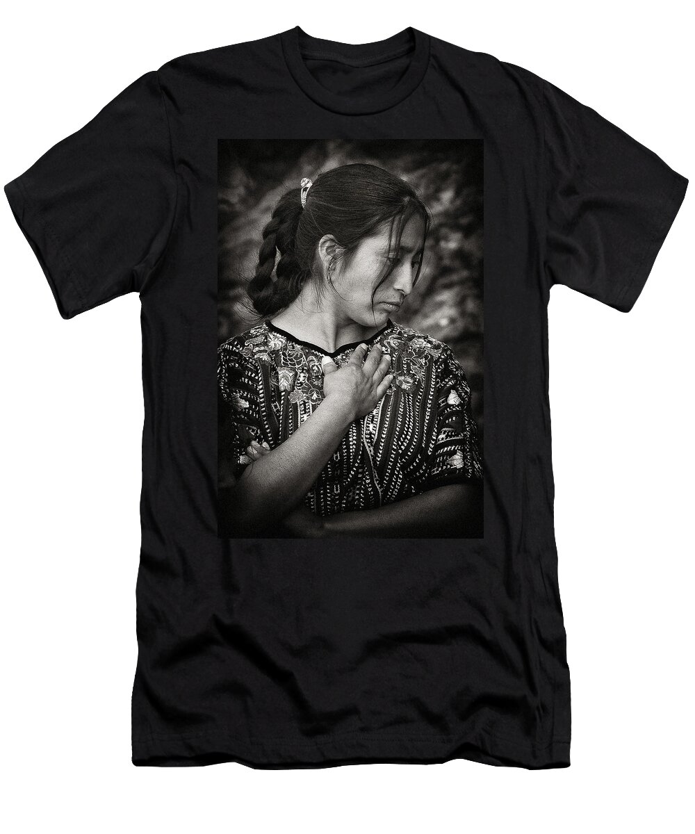 Mayan T-Shirt featuring the photograph Mayan Beauty by Tom Bell