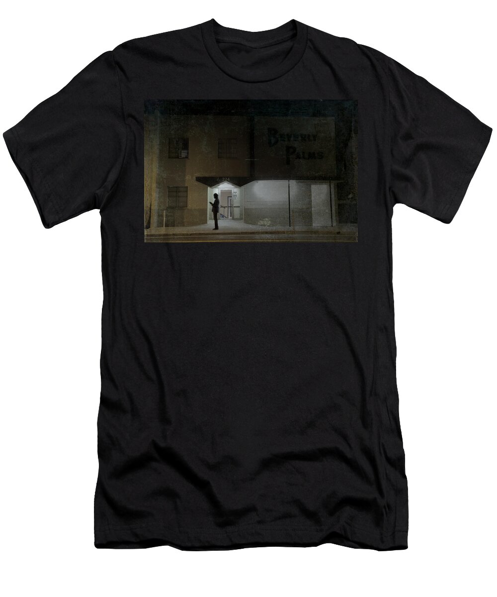 Downtown T-Shirt featuring the photograph Message Check At 224 by Mark Ross