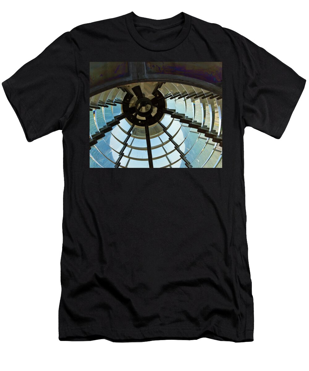 Metal T-Shirt featuring the photograph Metal And Glass by Christie Kowalski