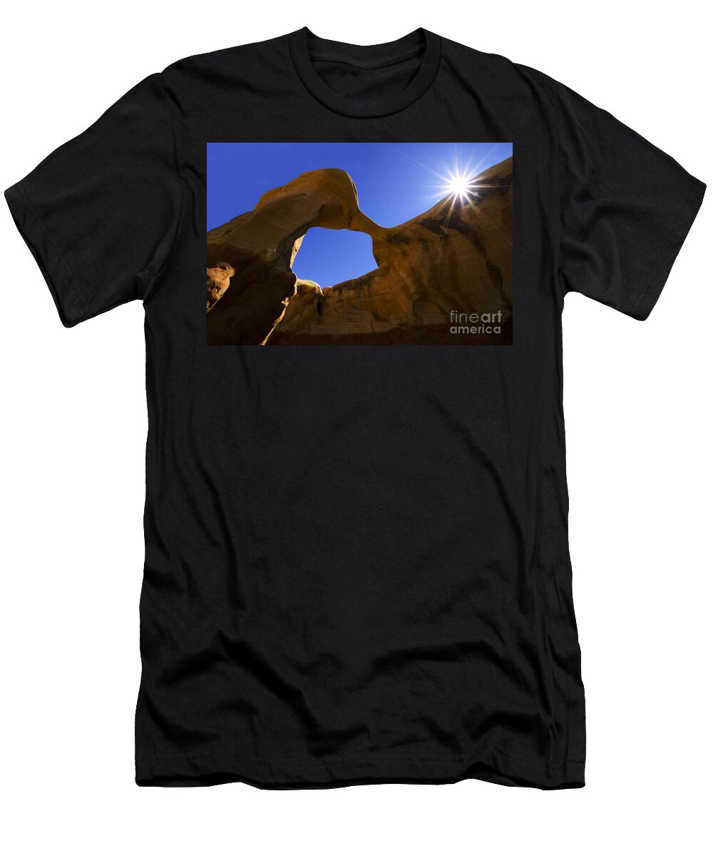 Metate T-Shirt featuring the photograph Metate Arch Utah by Bob Christopher