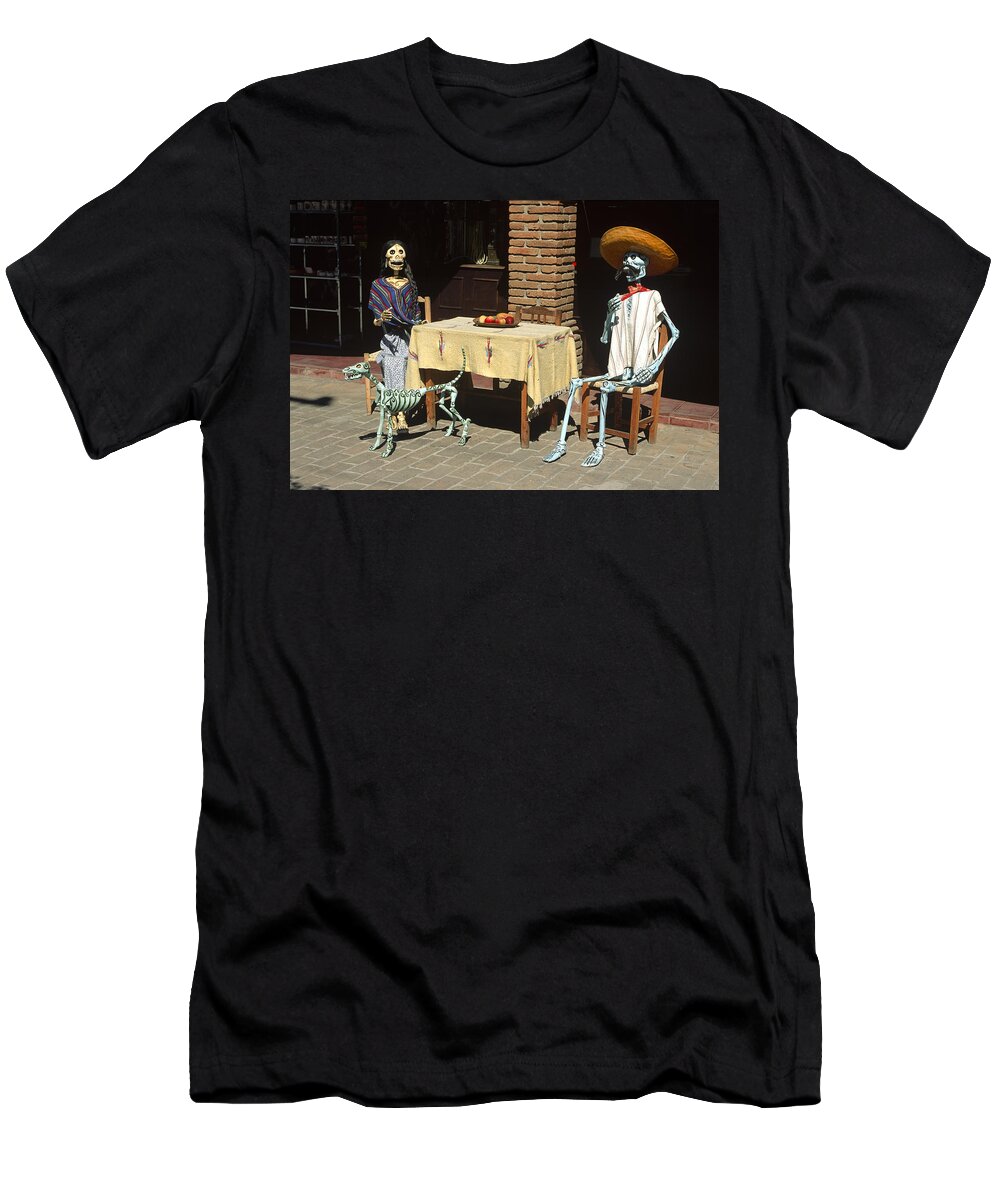 Americas T-Shirt featuring the photograph Mexican Antique Family by Roderick Bley