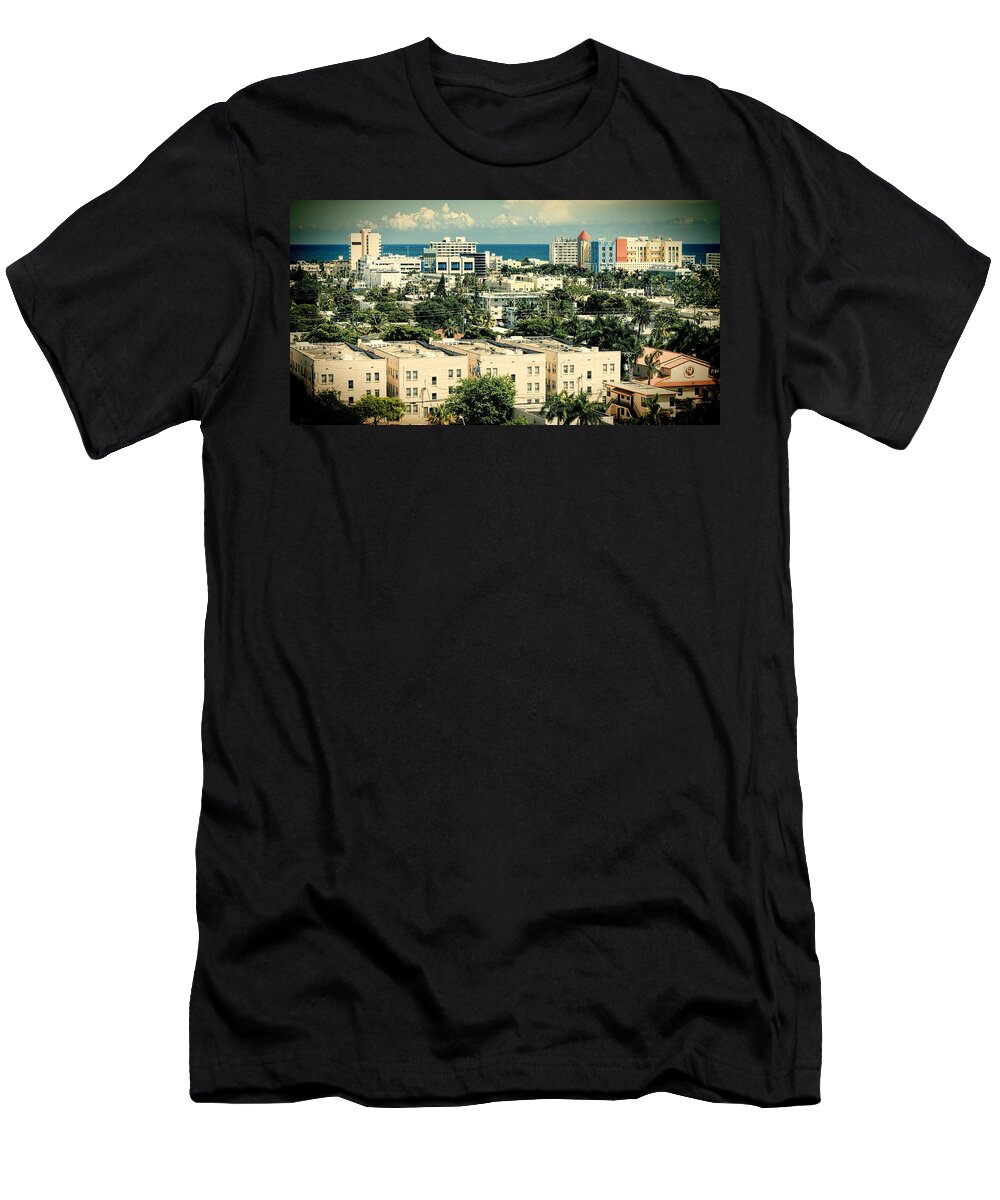 Miami T-Shirt featuring the photograph Miami Beach-0156 by Rudy Umans