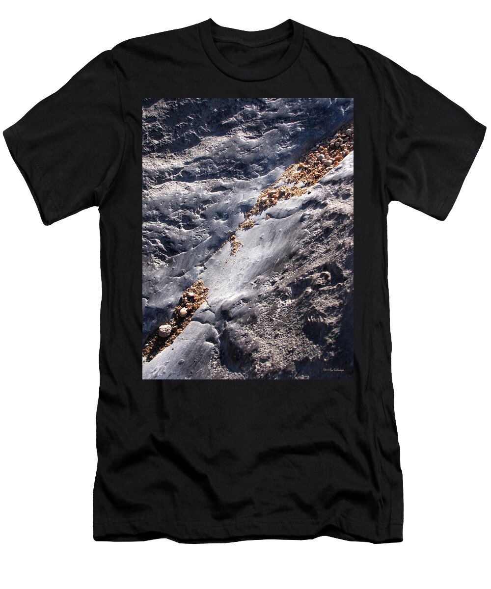 Micro T-Shirt featuring the photograph Micro Rock Slide by Lucy VanSwearingen