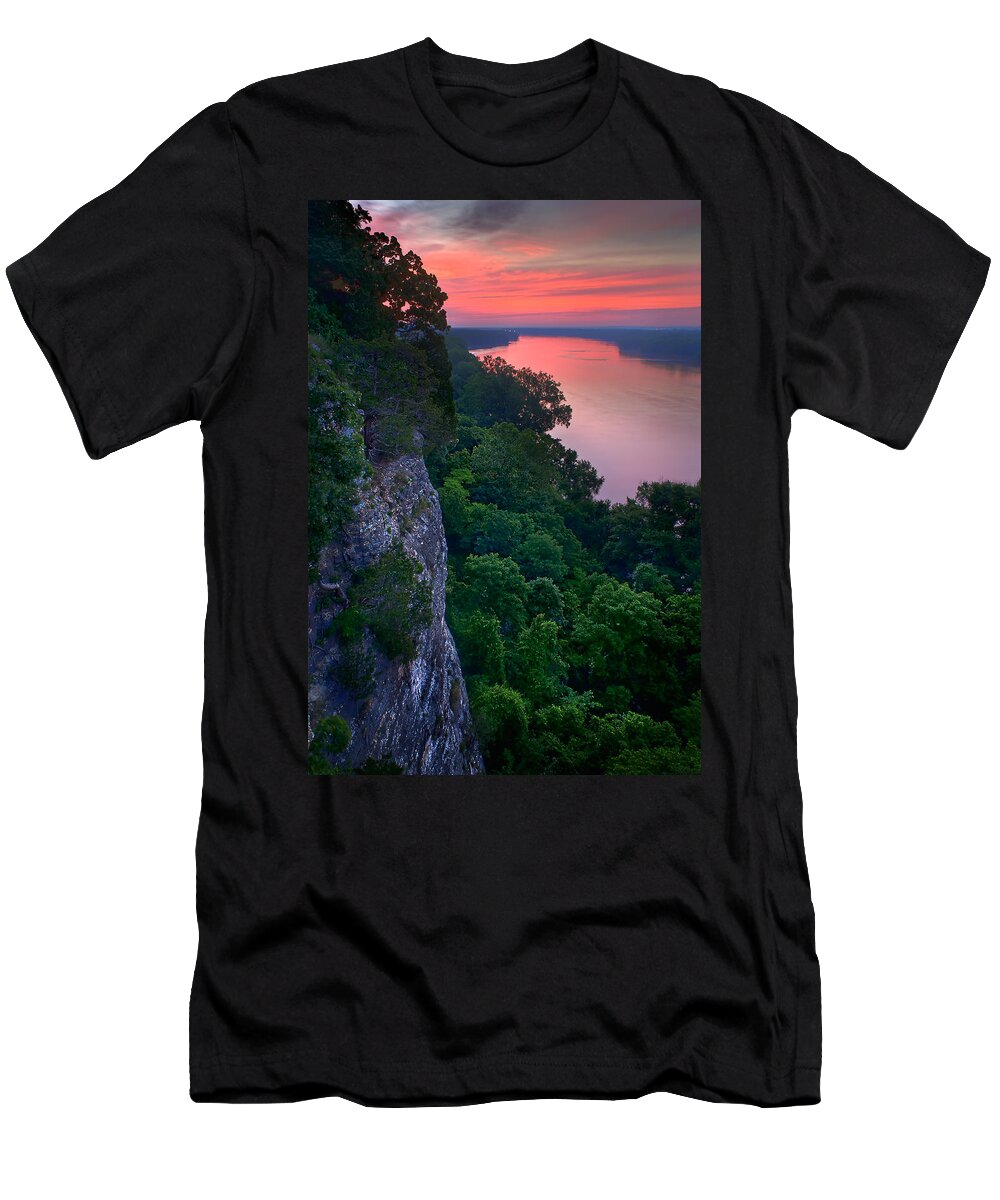 2009 T-Shirt featuring the photograph Missouri River Bluffs by Robert Charity