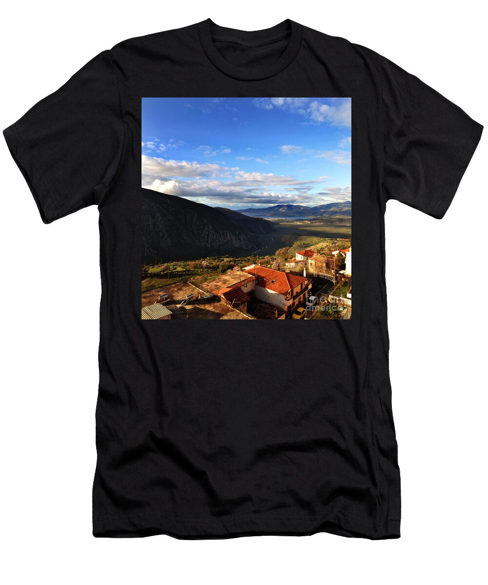 Greece T-Shirt featuring the photograph Modern Delphi by Eric Liller
