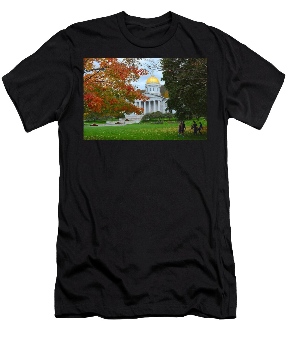 Montpelier T-Shirt featuring the photograph Montpelier Vermont by Tana Reiff