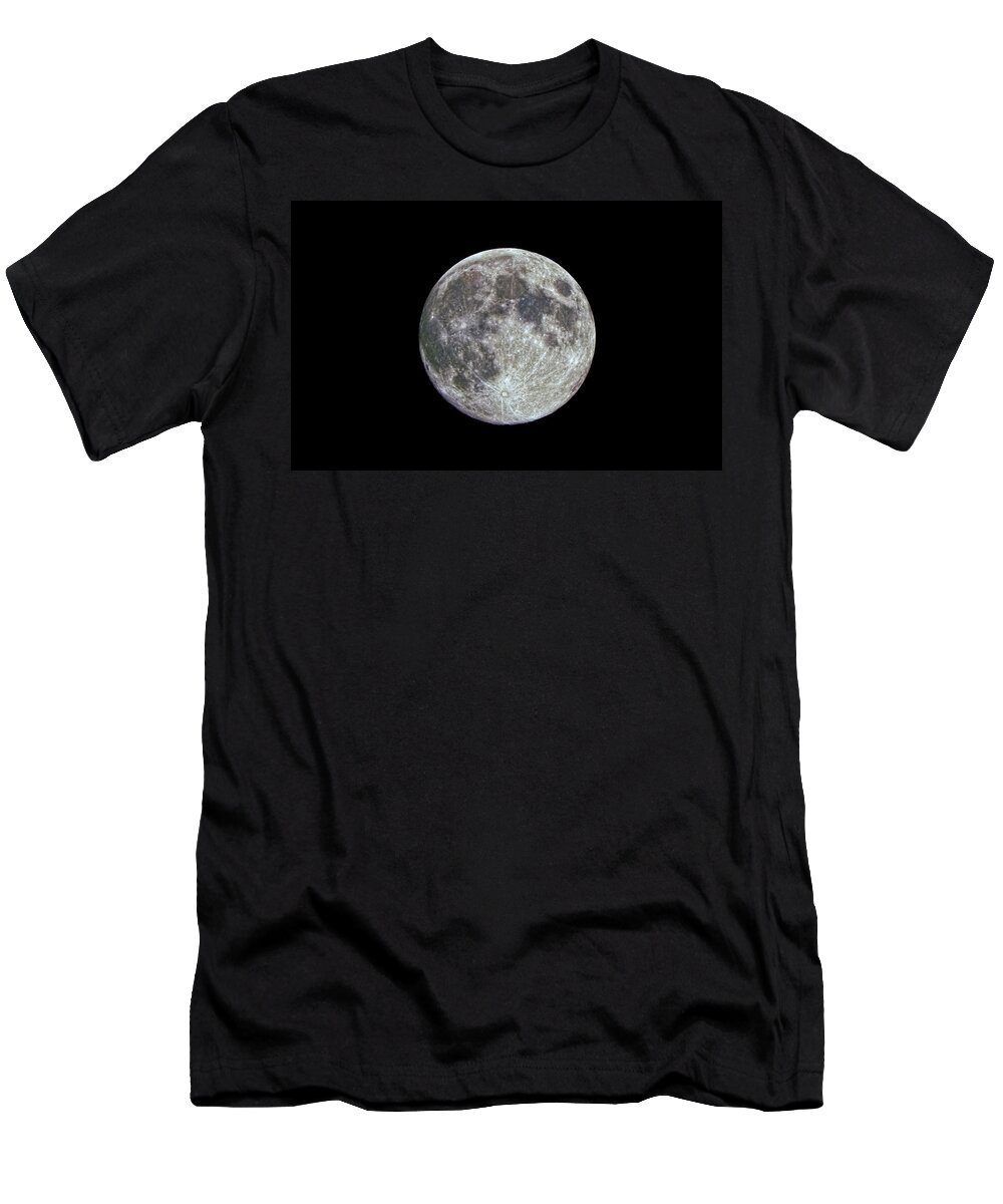 Constellation T-Shirt featuring the photograph Moon HDR by Greg Reed
