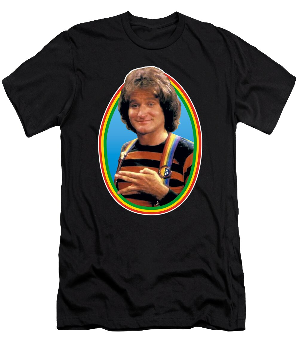  T-Shirt featuring the digital art Mork And Mindy - Mork by Brand A