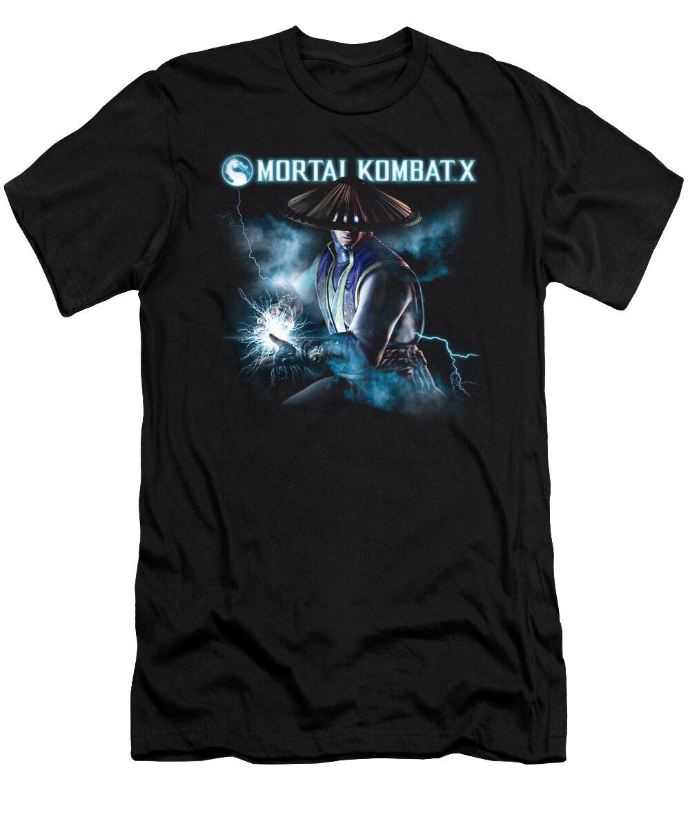  T-Shirt featuring the digital art Mortal Kombat X - Raiden by Brand A