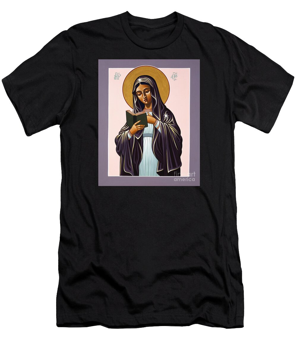Mother Of The Incarnate Word T-Shirt featuring the painting Mother of the Incarnate Word 071 by William Hart McNichols