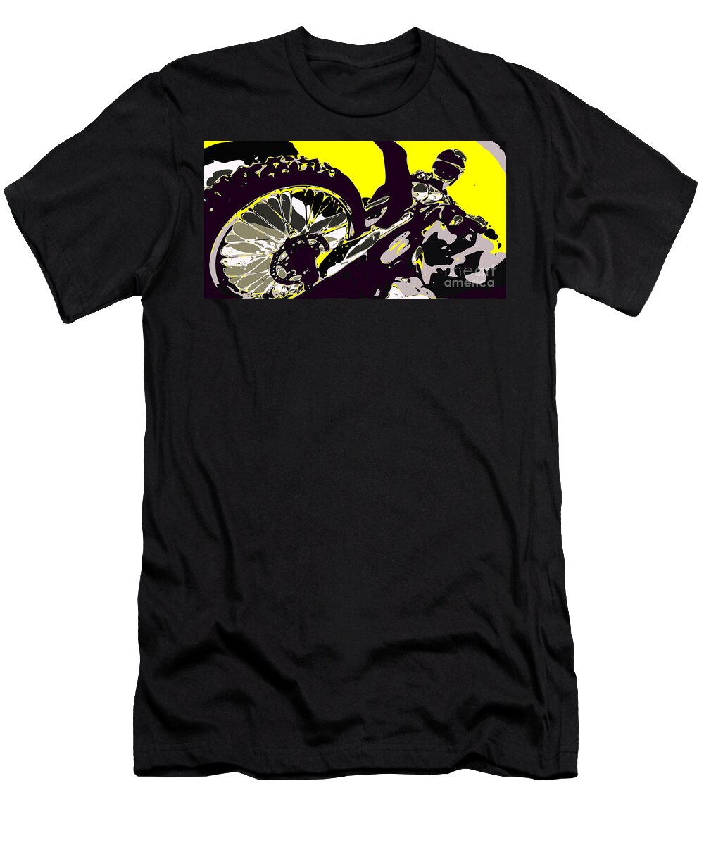 Motocross T-Shirt featuring the digital art Motocross by Chris Butler