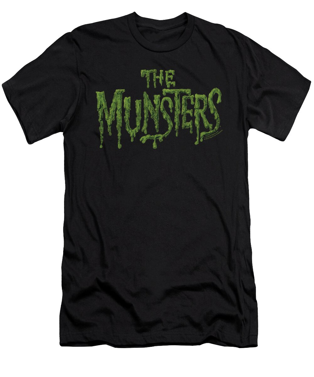 Munsters T-Shirt featuring the digital art Munsters - Distress Logo by Brand A
