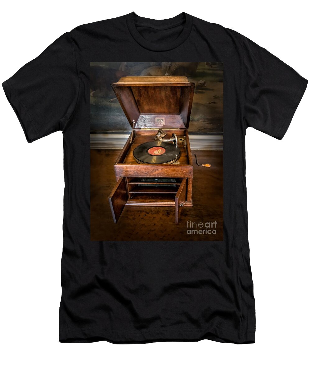 Victorian Gramophone T-Shirt featuring the photograph Music Box by Adrian Evans