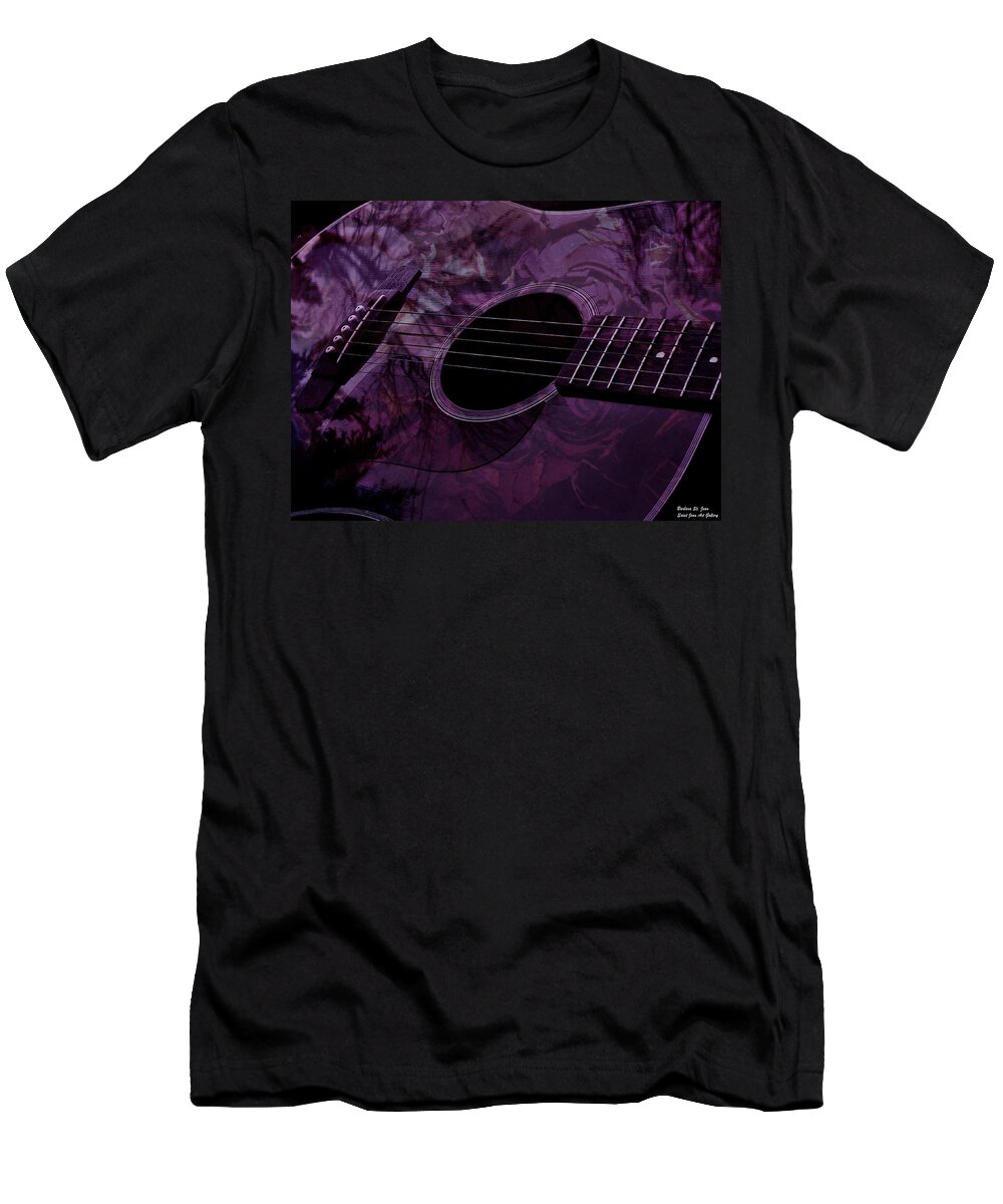 Guitar T-Shirt featuring the photograph Music of the Roses by Barbara St Jean