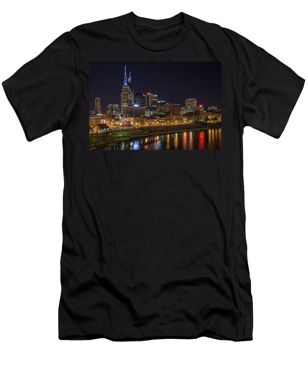 Nashville T-Shirt featuring the photograph Nashville Skyline by Rick Berk