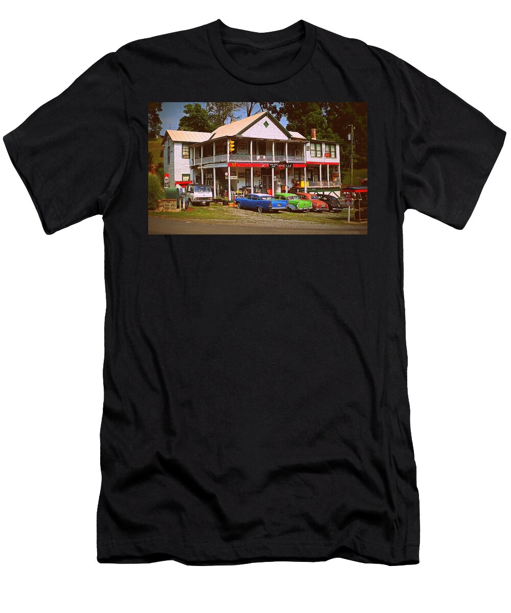 Victor Montgomery T-Shirt featuring the photograph Natural Bridge Station by Vic Montgomery