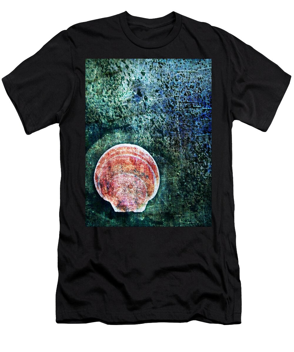 Shell T-Shirt featuring the digital art Nature Abstract 66 by Maria Huntley