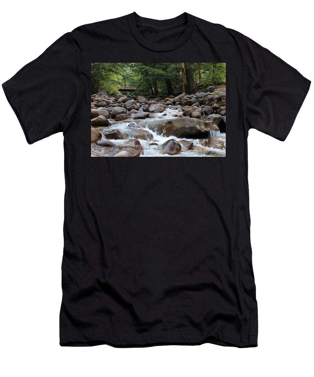 Rocky T-Shirt featuring the photograph Nature's Flow by Christy Pooschke