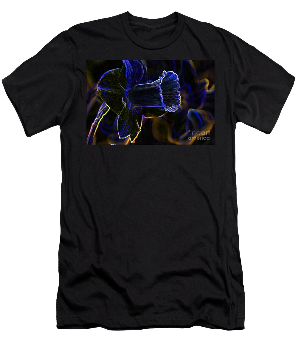 Neon T-Shirt featuring the photograph Neon Flowers by Charles Dobbs