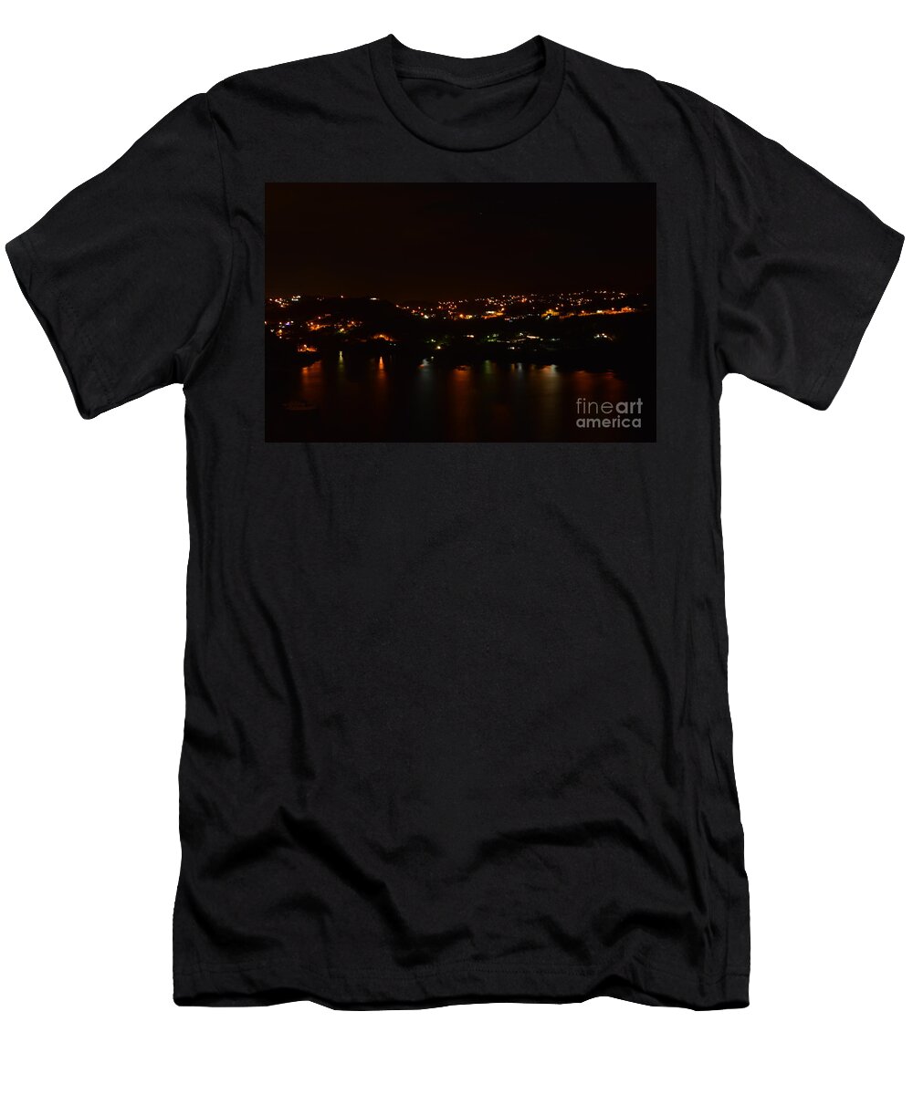 Grenada T-Shirt featuring the painting Nightscape by Laura Forde
