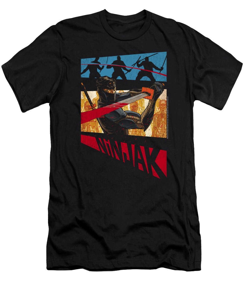  T-Shirt featuring the digital art Ninjak - Panel by Brand A