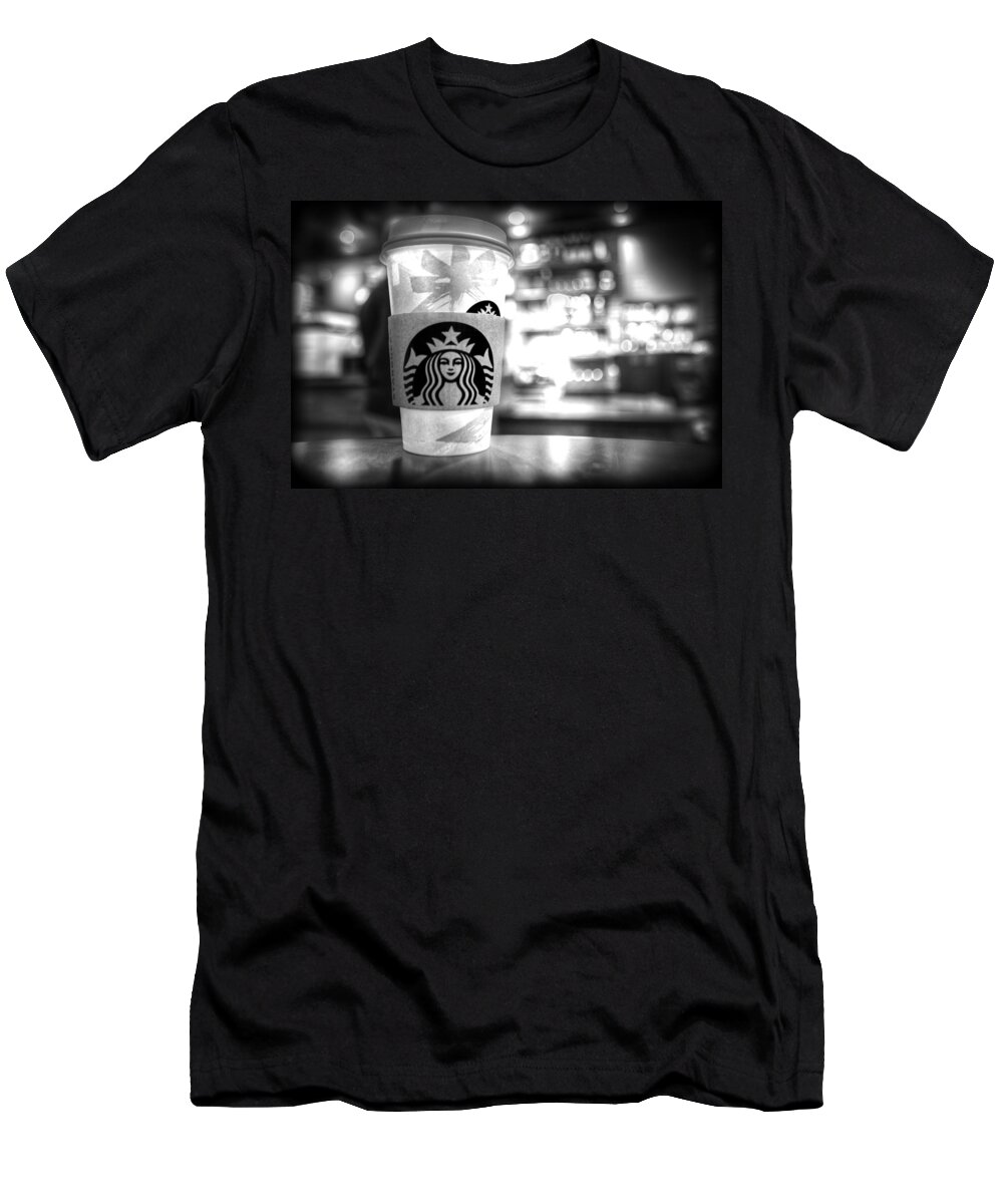Starbucks T-Shirt featuring the photograph Nuclear Starbucks by Spencer McDonald
