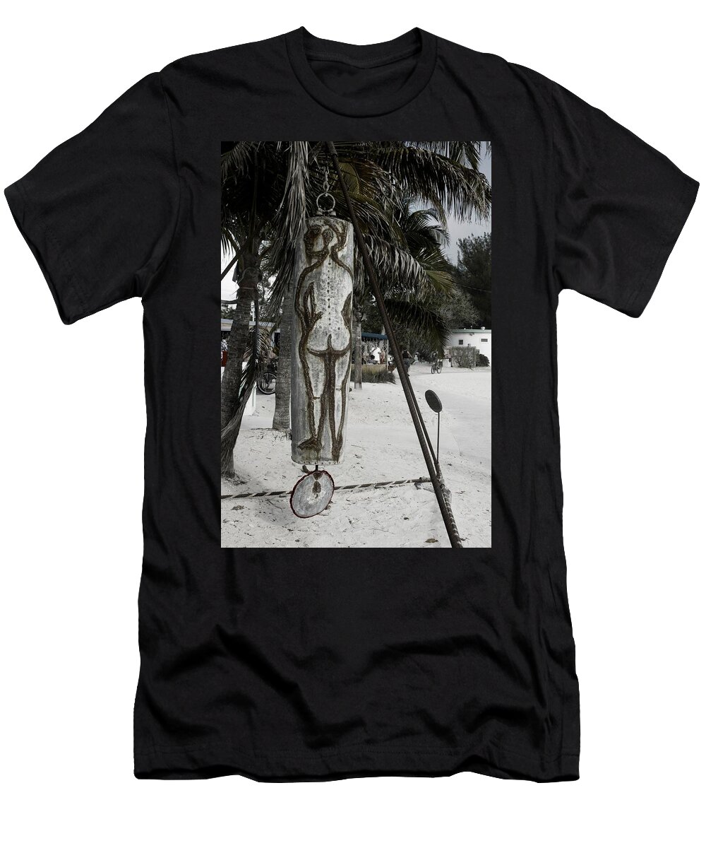 Black And White T-Shirt featuring the photograph Nude Beach by Kathleen Odenthal