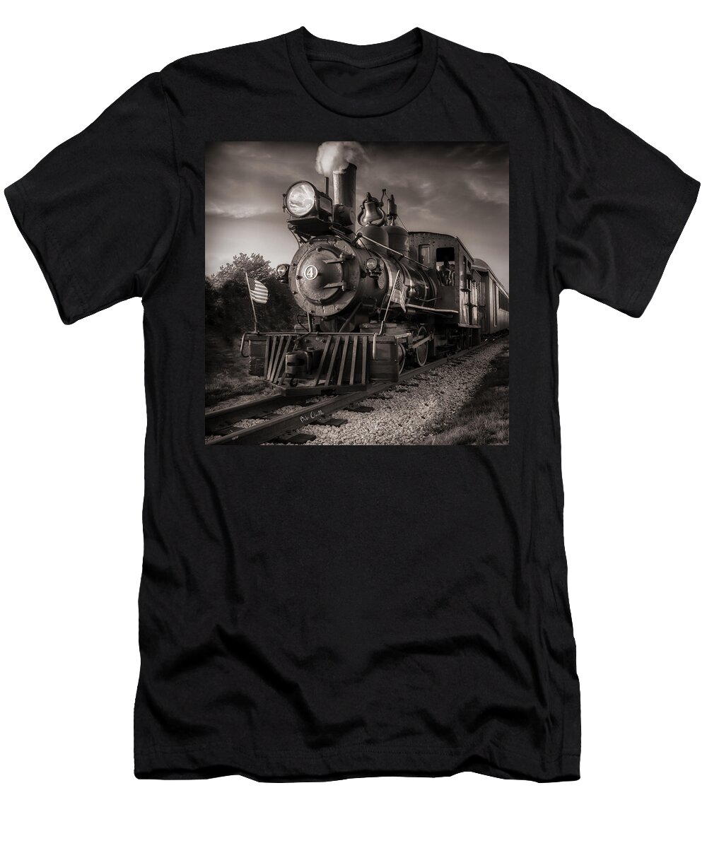 Trains T-Shirt featuring the photograph Number 4 Narrow Gauge Railroad by Bob Orsillo