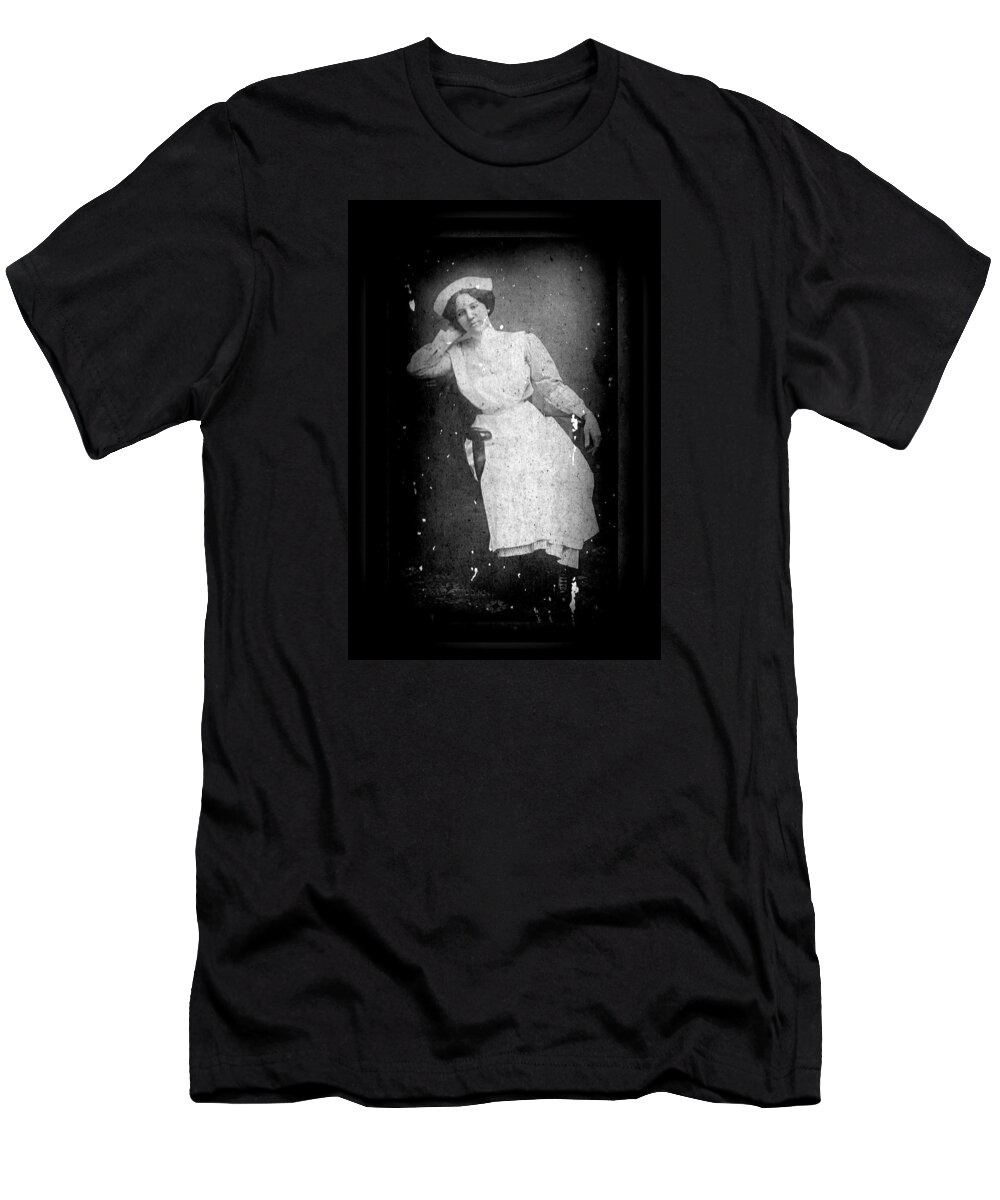 Vintage Photo T-Shirt featuring the photograph Nursing the Past by Sheri McLeroy