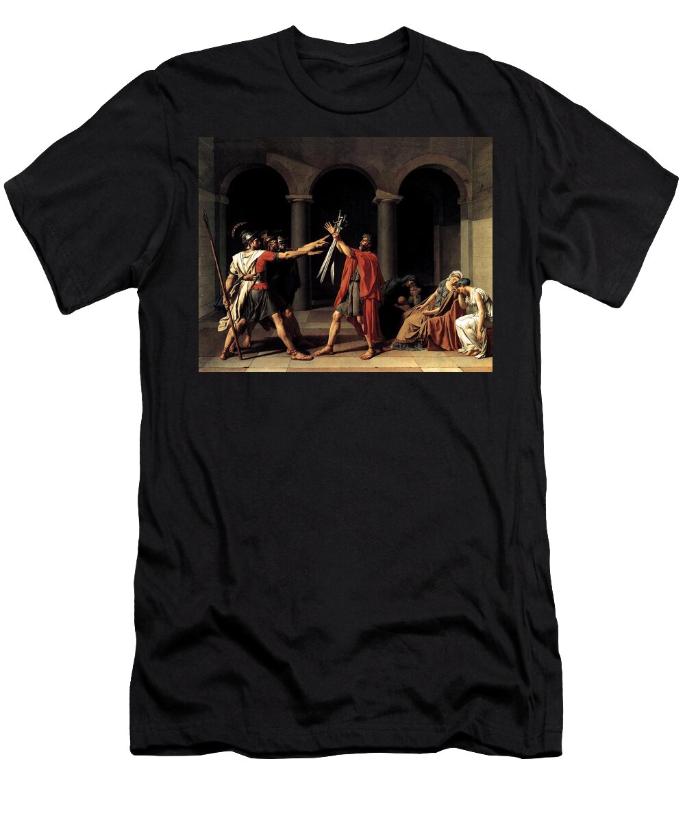 Oath T-Shirt featuring the painting Oath of the Horatii by Jacques Louis David