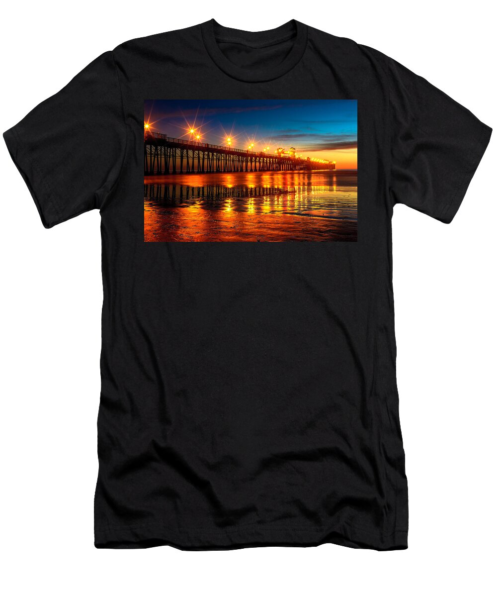 Pier T-Shirt featuring the photograph Oceanside Pier 2 by Ben Graham