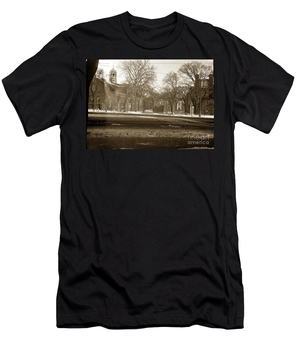 Old T-Shirt featuring the photograph Old Church Boston Massachusetts circa1900 by Monterey County Historical Society