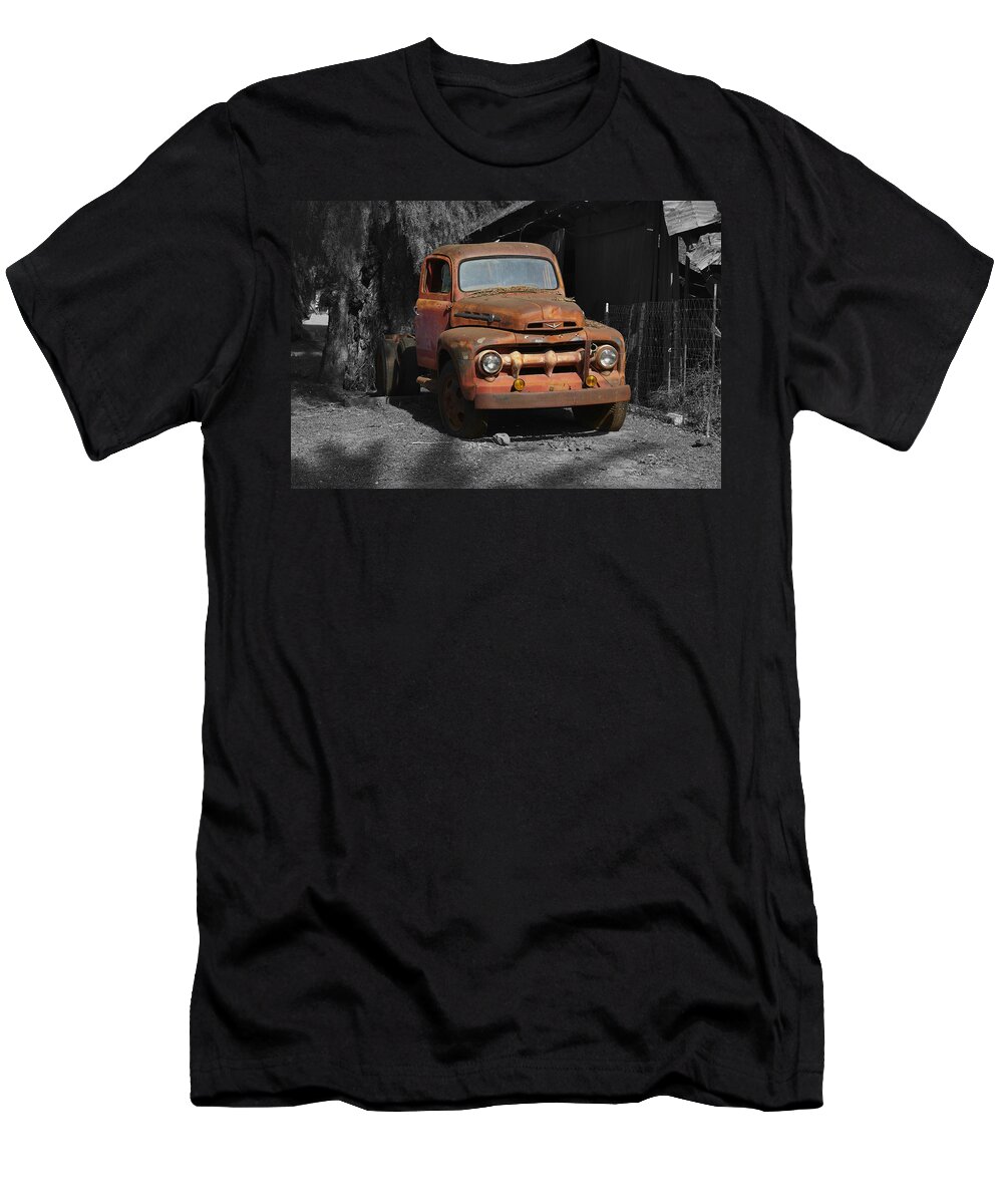 Ford T-Shirt featuring the photograph Old Ford Truck by Richard J Cassato