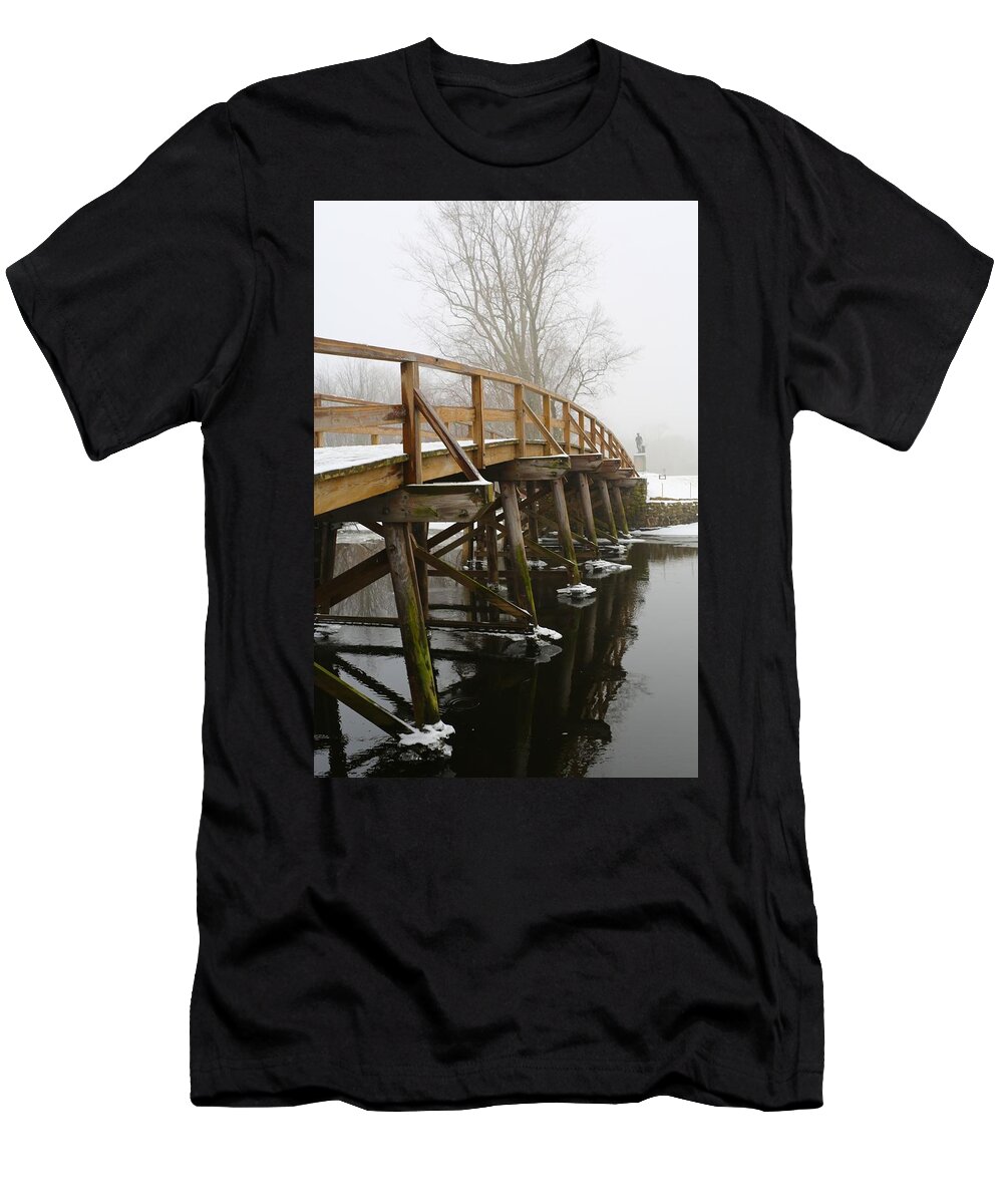 Old North Bridge T-Shirt featuring the photograph Old North Bridge by Allan Morrison