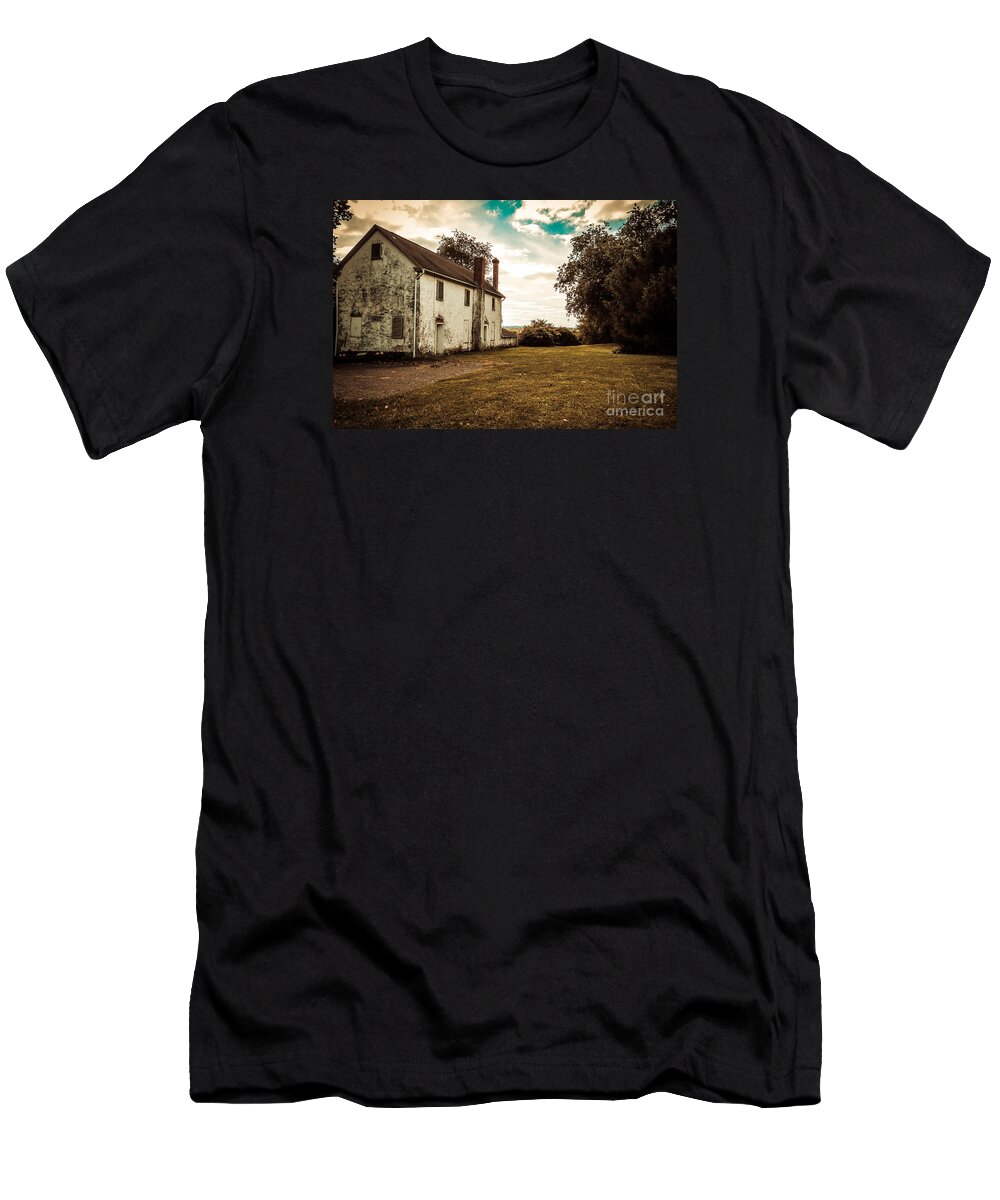 House T-Shirt featuring the photograph Old Stone House by Dawn Gari