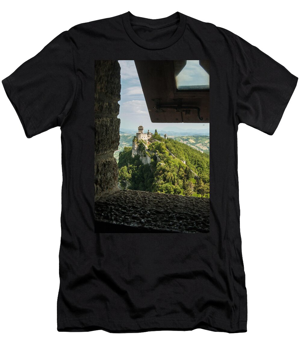 Castle T-Shirt featuring the photograph On the Inside by Alex Lapidus