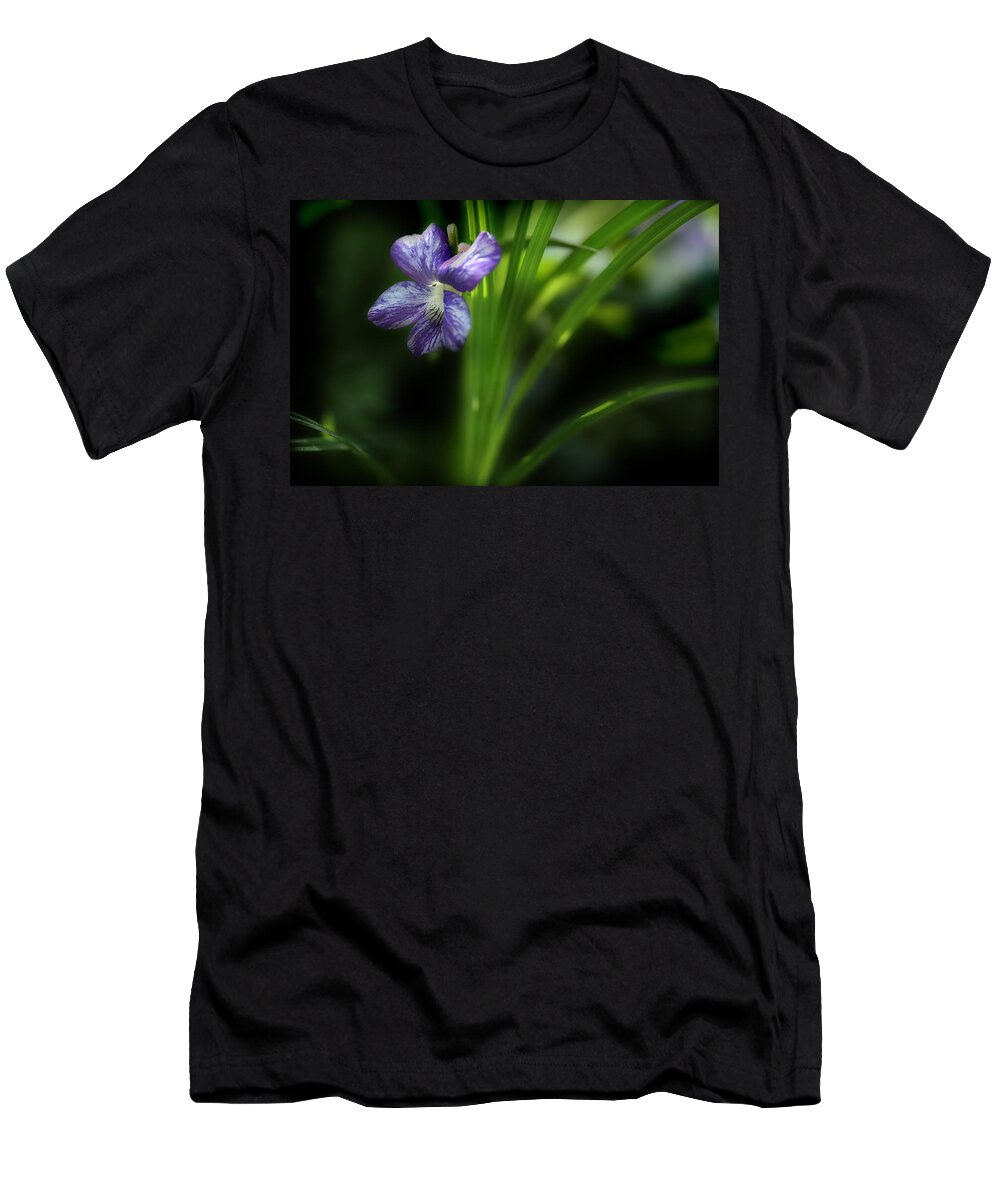 Purple Violet T-Shirt featuring the photograph One Fine Morning by Michael Eingle