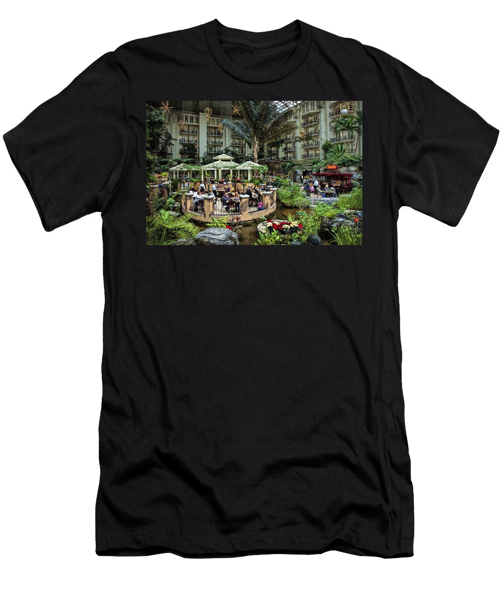 Opryland T-Shirt featuring the photograph Opryland Hotel at Christmas by Diana Powell