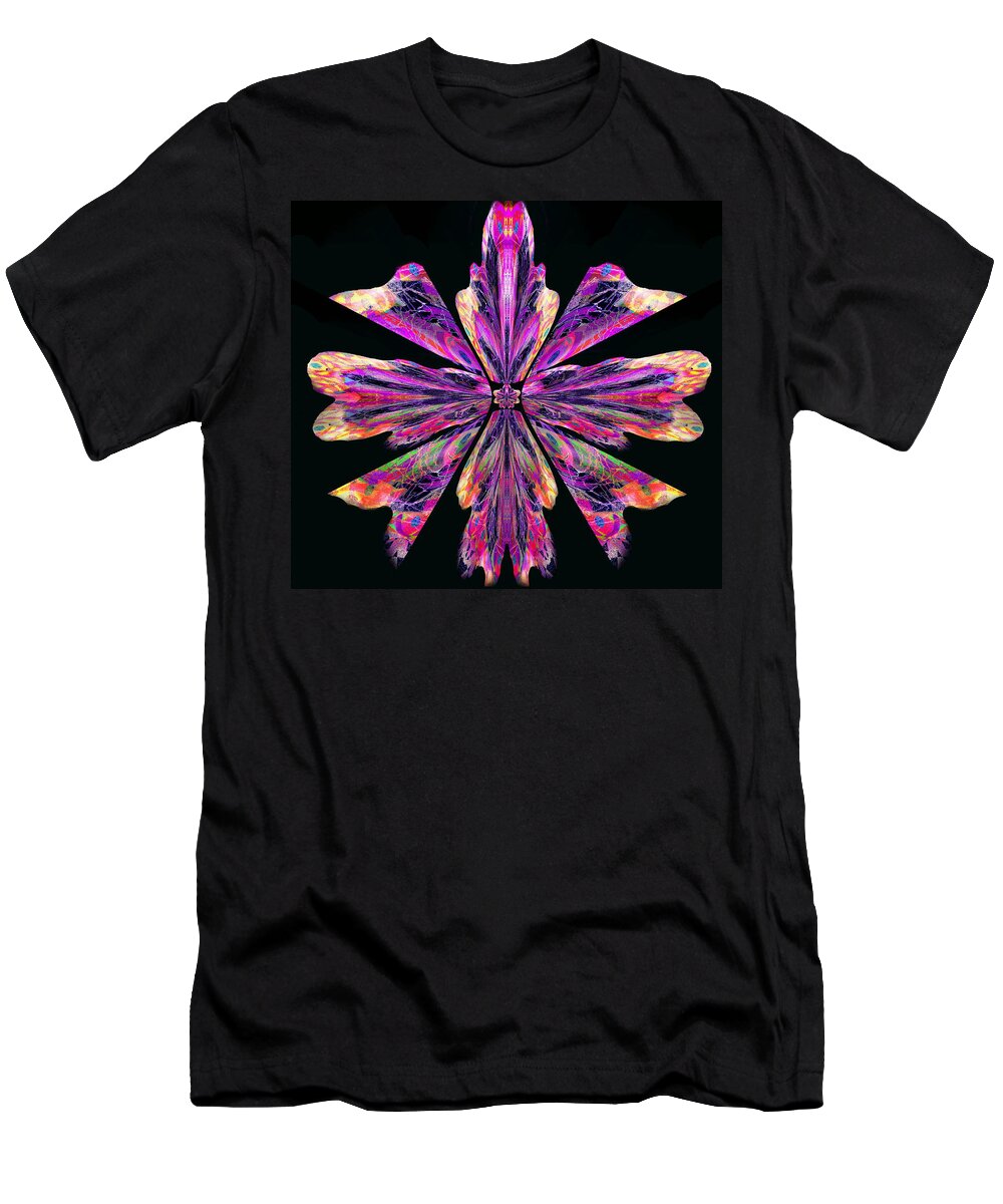  An Orchid Flower T-Shirt featuring the digital art Orchid Eight by Priscilla Batzell Expressionist Art Studio Gallery