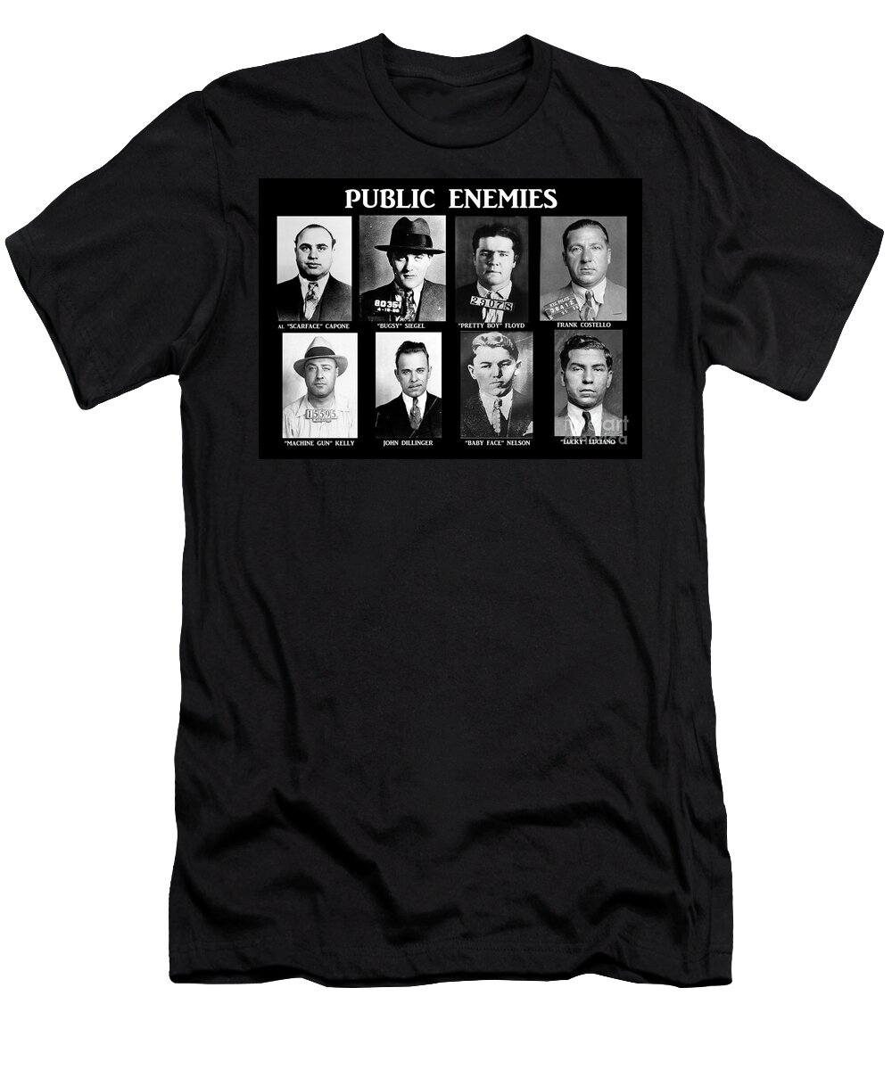 Original Gangsters - Public Enemies T-Shirt featuring the photograph Original Gangsters - Public Enemies by Paul Ward