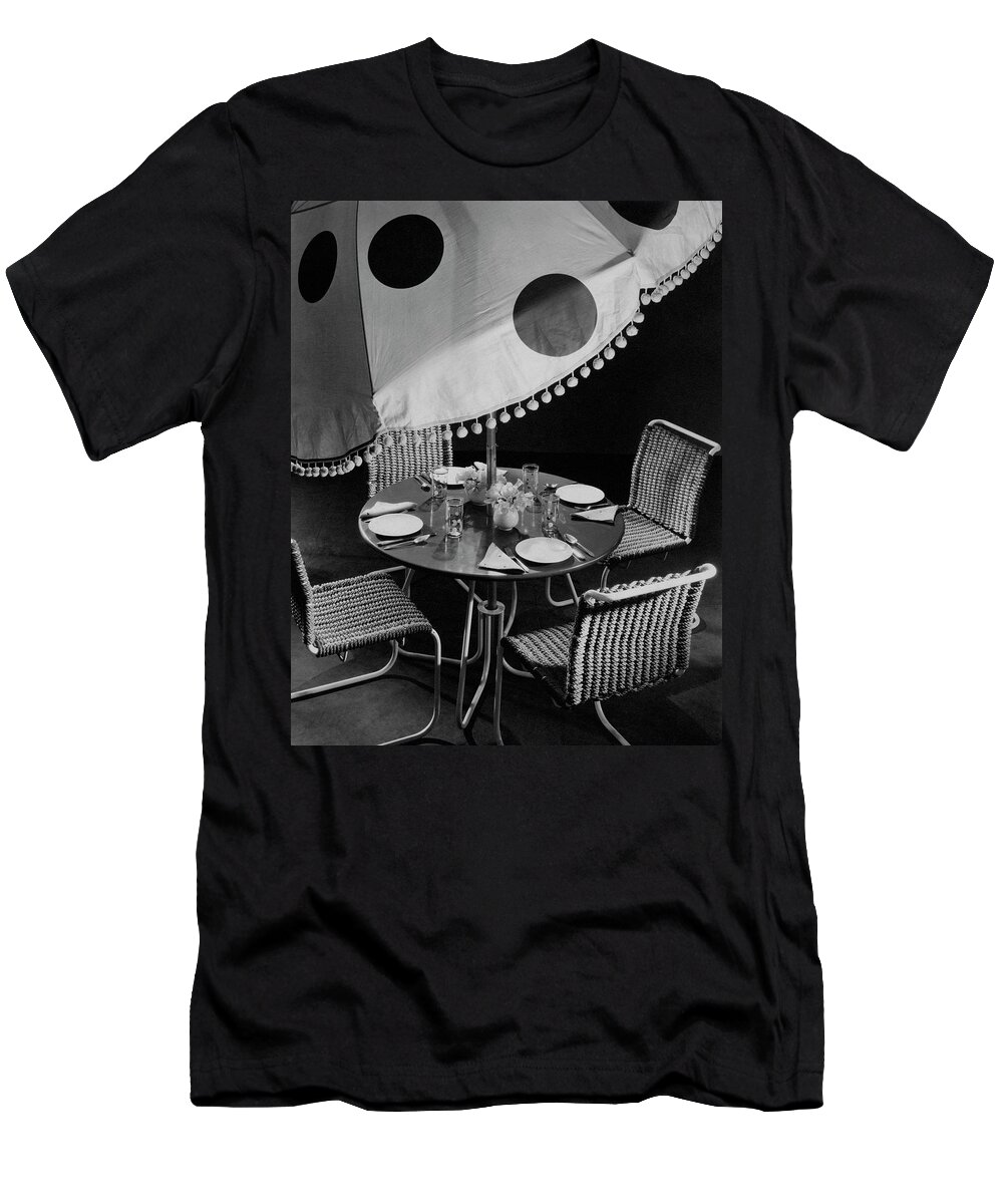 Furniture T-Shirt featuring the photograph Outdoor Furniture by Peter Nyholm & John Phillips